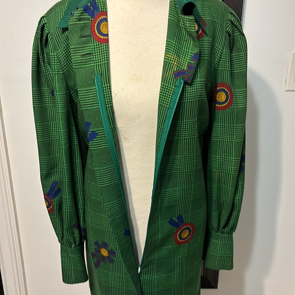 Vintage 70/80 Adel Simpson NY Wool Dress Size Large - Picture 9 of 14